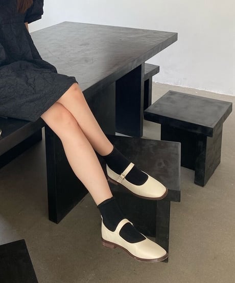 strap flat pumps/3color