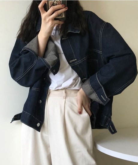 stitch denim jacket