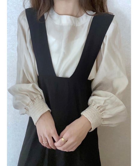 [OUTLET]2way jumper skirt/3color
