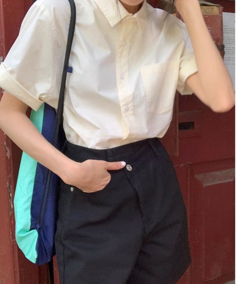 half sleeve color shirt/2color(ネコポス)