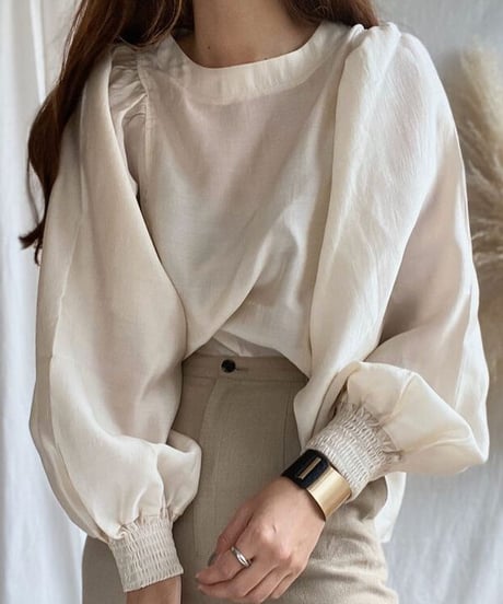 【original】balloon sleeve blouse