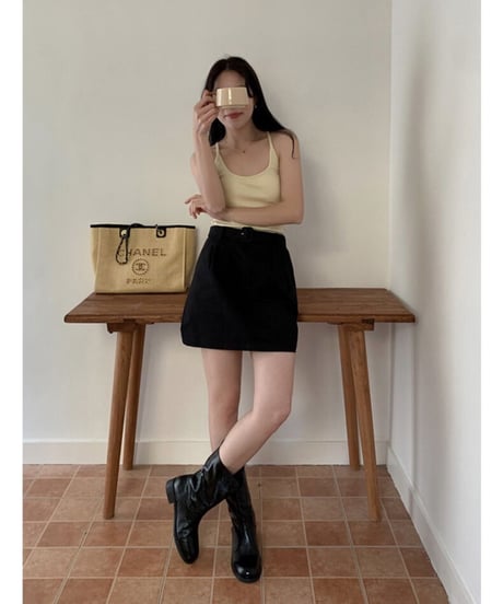 waist belt box skirt/2color(ネコポス)