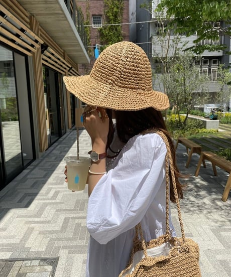 summer straw hat/2color