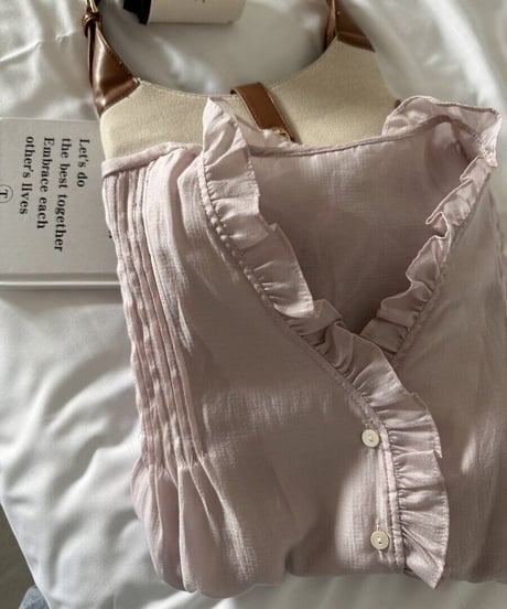 airy v neck blouse/3color(ネコポス)