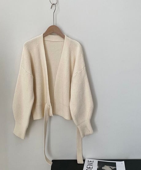 cache-coeur ribbon knit/3color