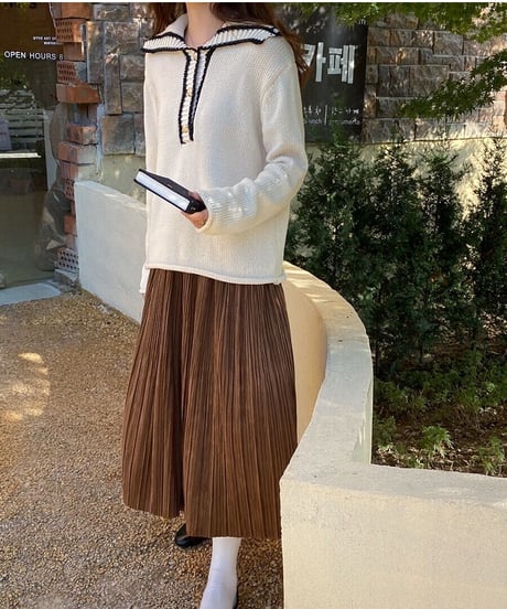 sailor collar knit PO