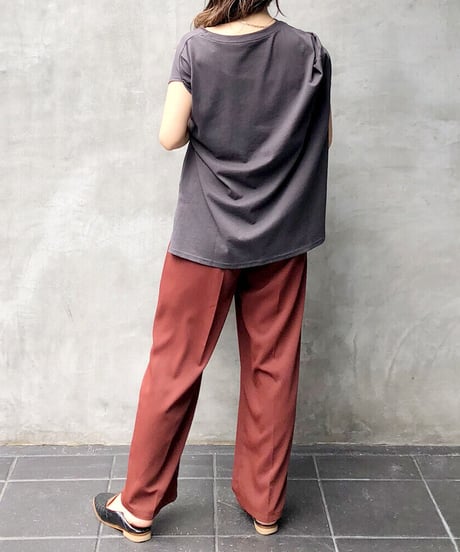 [OUTLET]3way sleeve slit Tee/2color