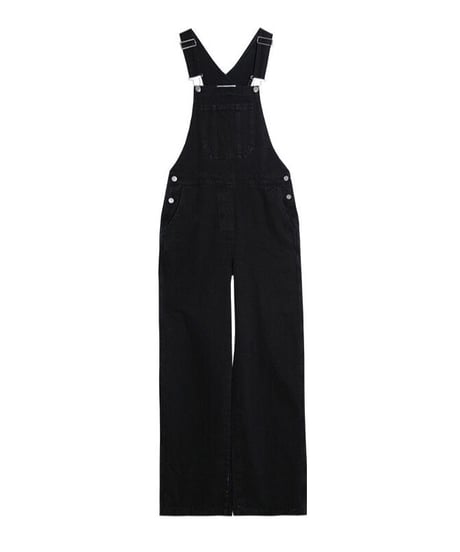black denim salopette
