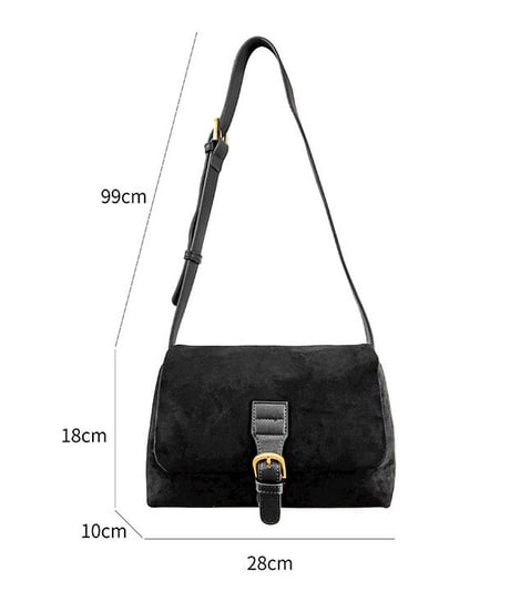 suede shoulder bag/3color