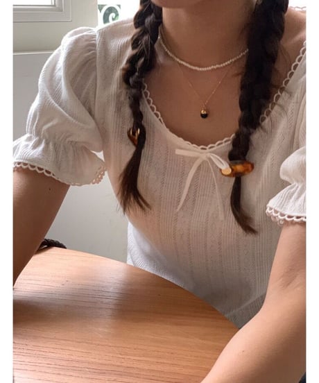 lovely puff tee/2color(ネコポス)