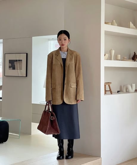 suède tailored jacket