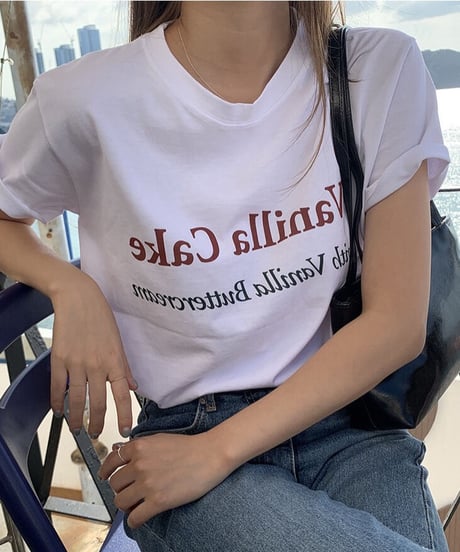 vanilla cake tee/3color