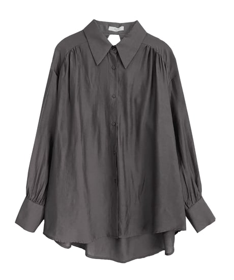 satin back open shirt