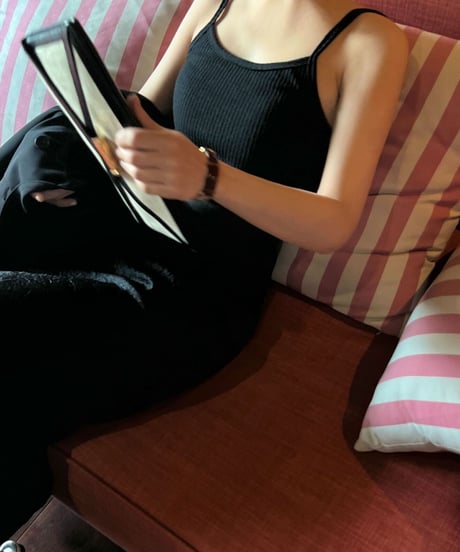 cup in  rib camisole/4color