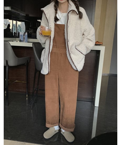 11w corduroy overall/2color