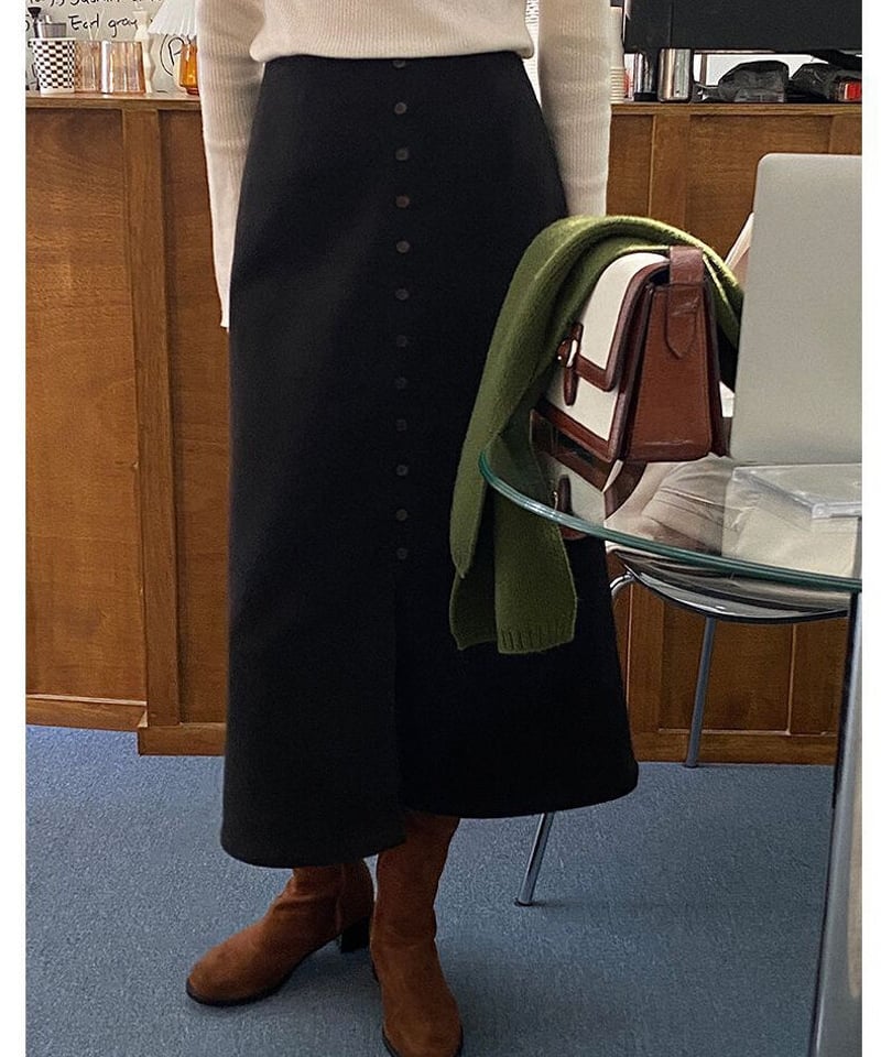ヤヌーク Front Button Skirt フロントボタンスカート 楽天市場】ヤヌーク YANUK フロントボタン スカート デニム