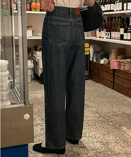 (standard)high rise straight denim/3color