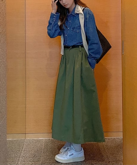 umbrella long skirt/3color
