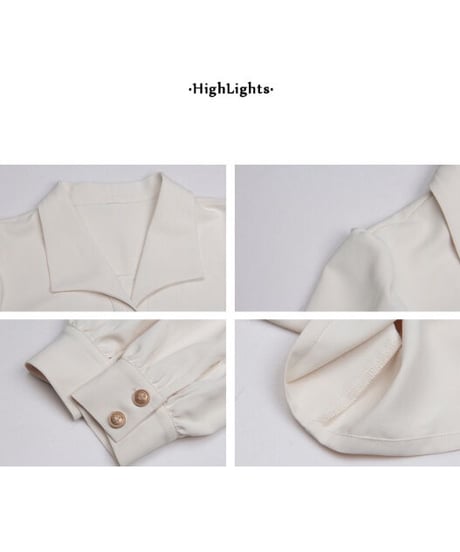 open collar classic shirt/2color