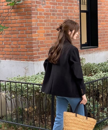 basic tailored jacket/2color