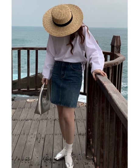back design blouse/2color