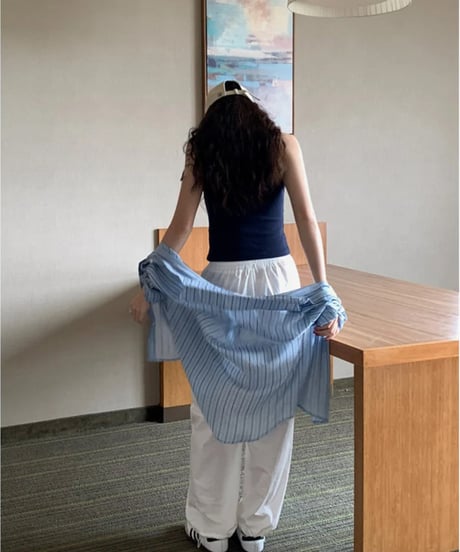 sheer stripe shirt/3color(ネコポス)