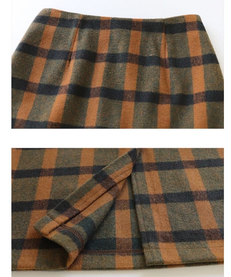 check medium skirt/2color
