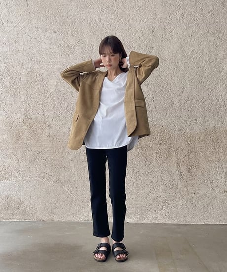 suède tailored jacket