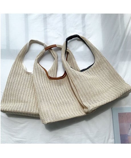 summer piping  tote bag/3color