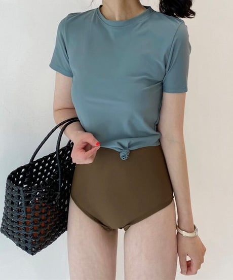 swimsuit & T-shirt set/4color