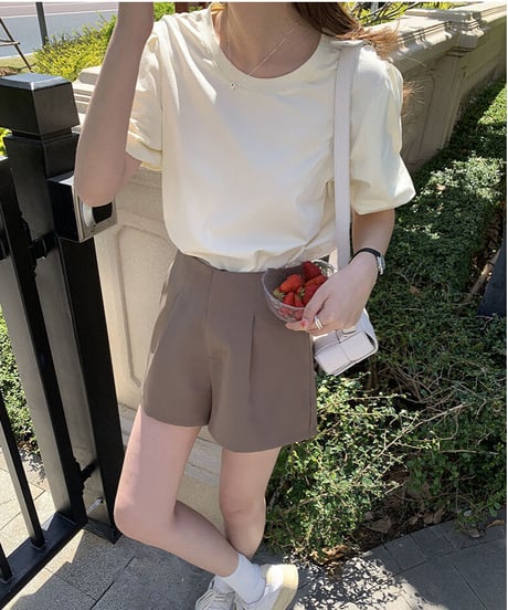 puff sleeve tee/3color(ネコポス)