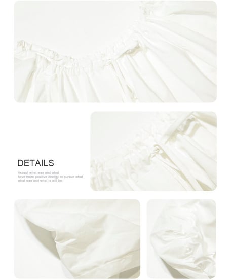 volume gather blouse(half sleeve)/2color(ネコポス)