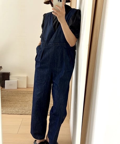 denim jumper all-in-one