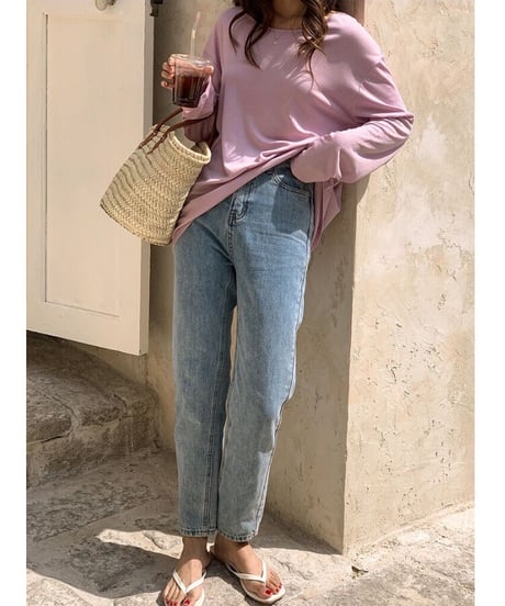 cropped highrise denim/light blue