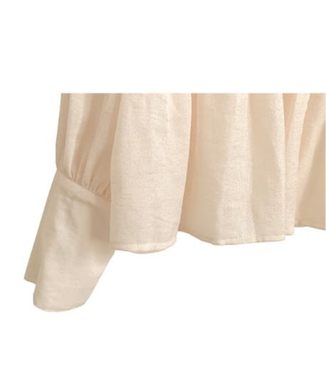 gather long cuffs blouse/3color