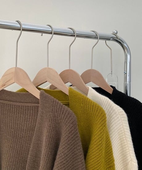 cache-coeur ribbon knit/3color