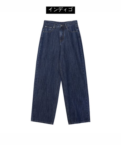 (standard)high rise straight denim/3color