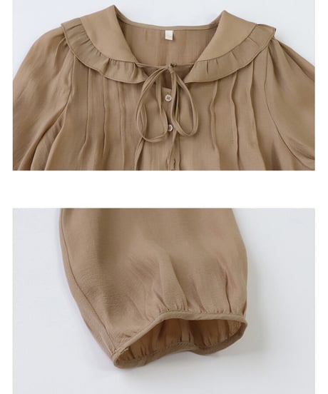 feminine collar blouse/2color