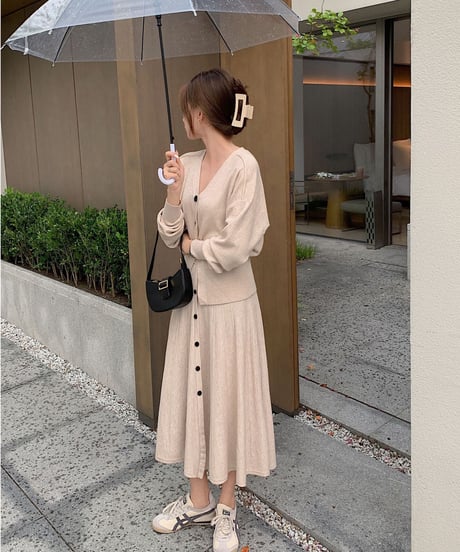 [OUTLET]lady knit set up/3color