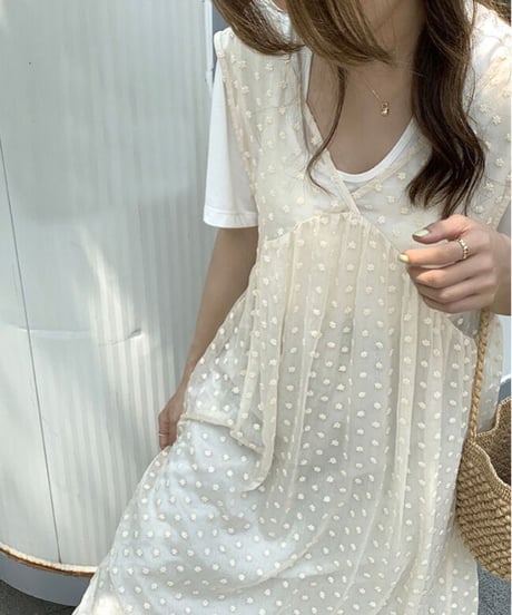 dot see-through dress