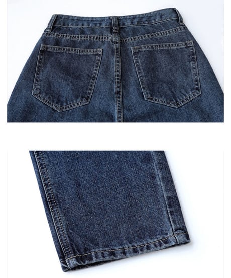 cropped straight denim