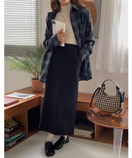 tight long skirt/2color