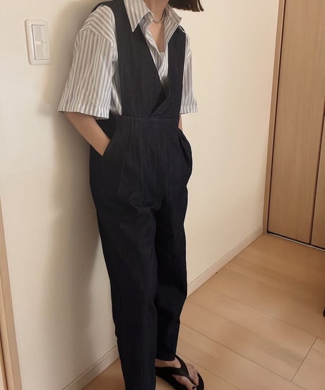 denim jumper all-in-one