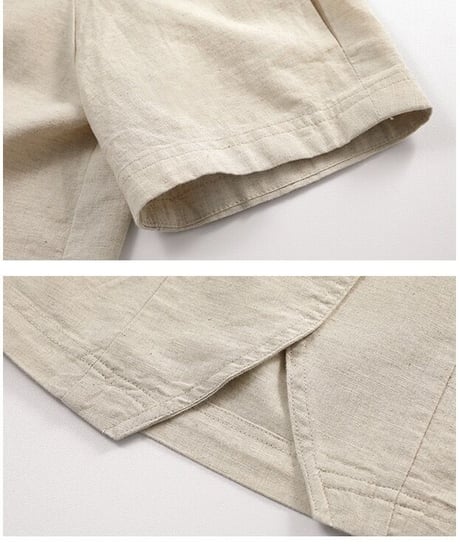linen jacket (half sleeve)/3color