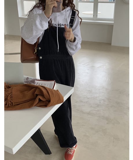 11w corduroy overall/2color