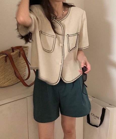 side slit short pants/5color