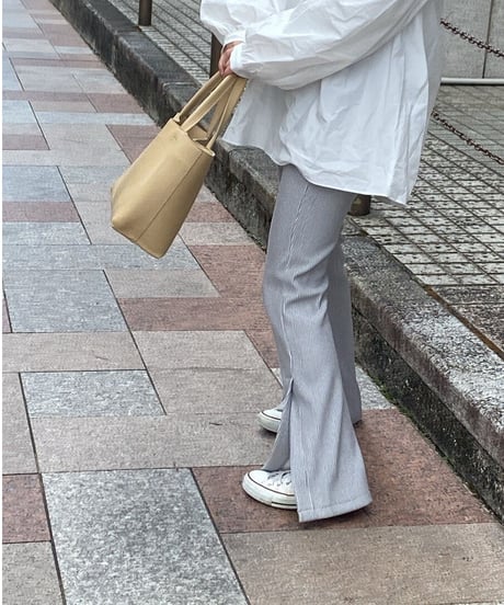side slit lib pants/3color