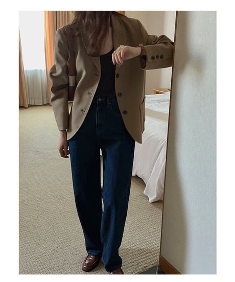 basic tailored jacket/2color