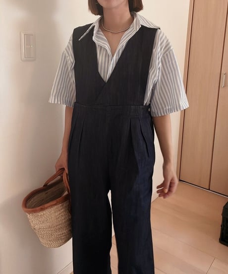 denim jumper all-in-one