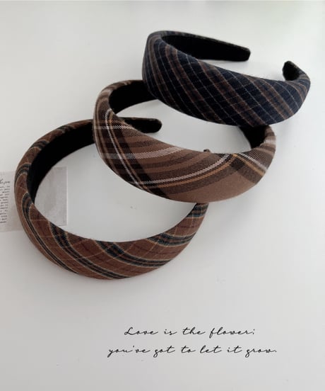 check headband /3color